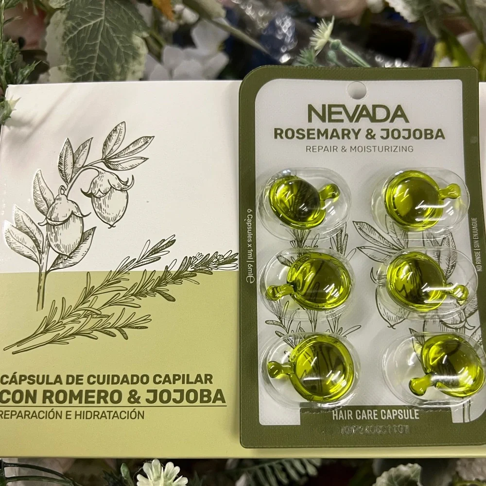Nevada Rosemary & Jojoba Repair & Moisturizing Hair Care Capsules - Green